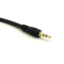 AKNPMHT Audio Converter Cable 6.35MM Mono Standard Plug Female to 3.5mm Stereo Mini Jack Male Home Audio Cable 30CM