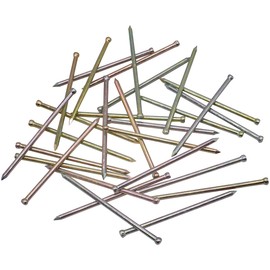 (Pack of 200) Small Head 1.6 x 40 mm Finishing Nails Galvanised Steel Nails for Woodworking (200, 1.6 x 40 mm)