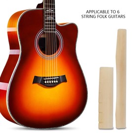 Camel Bone Guitar Saddle and Saddle Guitar Nut Camel Bone Guitar Saddle Nut Camel Bone Guitar Saddle Camel Bone Guitar Nut Guitar Parts Guitar Accessories for 6 String Folk Guitars (Beige)