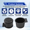 Pleoos Front Seat Dual Cup Holder Insert Compatible with 2011-2016