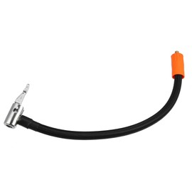 Hihaha Tire Inflator Extension Hose with Metal Lock Chuck Adapter/Outer Air Pump Tube Tire Valve Connection Pipe for Car Truck Bike MTB/Durable Nylon Zinc Alloy 30cm / 1Pcs Black
