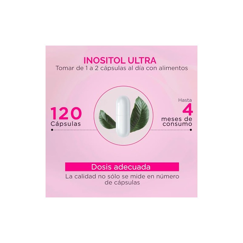 Oby Myo Chiro Inositol Ratio 120 Capsulas 050 Porcion Ingredientes
