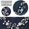 BIKPRST Bridal Crystal Beads Bohemian Headpiece Leaves Vine Flower Wedding