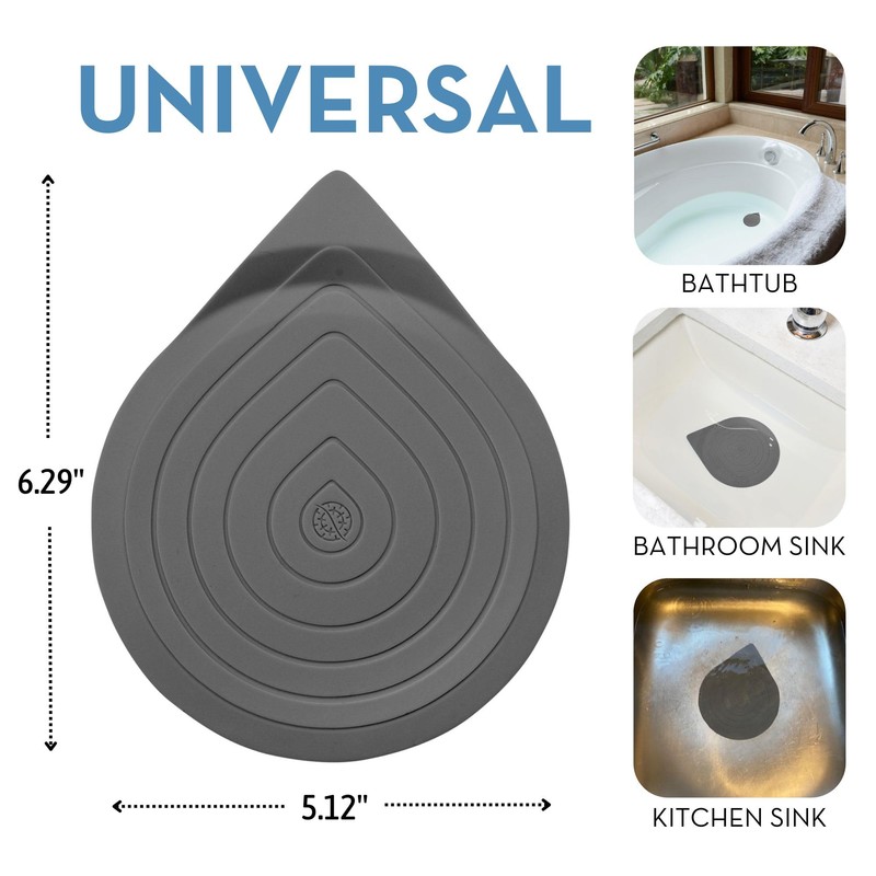 Drain Stopper for Bathtub, Sink & Shower – StopRing 5.12"