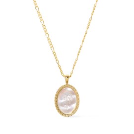Ana Luisa Rose Engraved Necklace - Hannah - 14K Gold Plated Necklace with Engraved Rose - Hypoallergenic, Water-Resistant, Tarnish-Free Jewelry - Stylish Gold Necklace - Women Gift Ideas