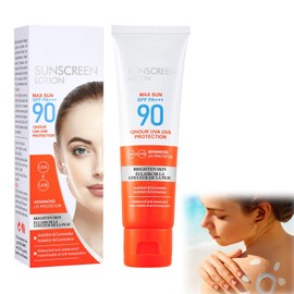 Anti-Aging Sonnencreme mit LSF 90, Hydration Protective Sun Lotion Sonnenschutz, Sonnencreme Gesicht SPF 90, Sunscreen 50ml für Gesicht und Körper, Wasserfest LSF 90 Face Cream, Nicht Fettende