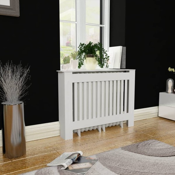 Keketa White MDF Radiator Cover Heating Cabinet 44" for Home,