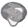 Baby Play Mat Round Cartoon Elephant Pattern Soft Cotton Decoration