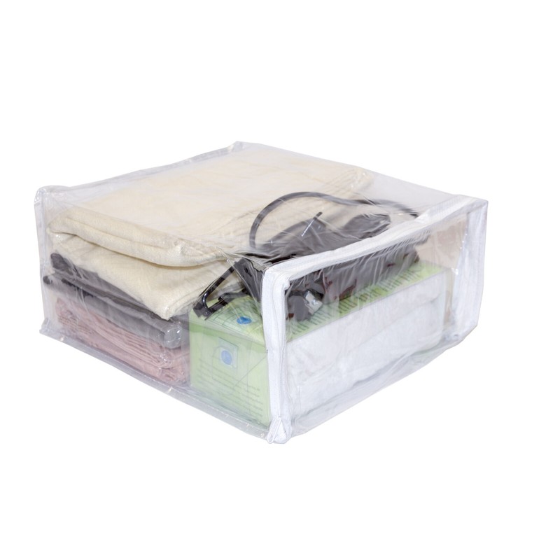 Vinylpac 10-Pack Clear Vinyl Zippered Storage Bags 9" x 11"