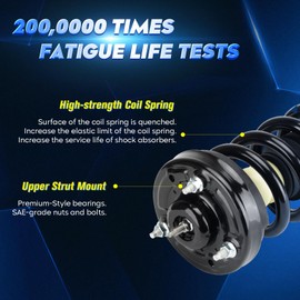 Front Strut Shock Assembly w/Coil Spring for Ford F-150 2004-2008, Lincoln Mark LT 2006-2008, RWD, Replace 171362, Left & Right, 2PCS