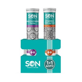 Science of Nature- SON SON MULTIVITAMIN FORTIUS 20EFFERVESCENT TABLETS + VITAMIN C 1000MG 20EFFERVESCENT TABLETS