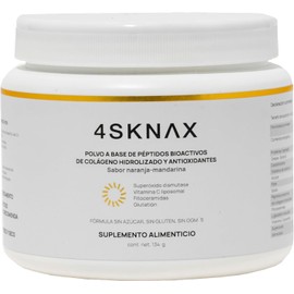 ela nutrition | ela Collagen | 4SKNAX | Polvo a base de péptidos bioactivos de colágeno hidrolizado y antioxidantes | 134 gramos (30 porciones)