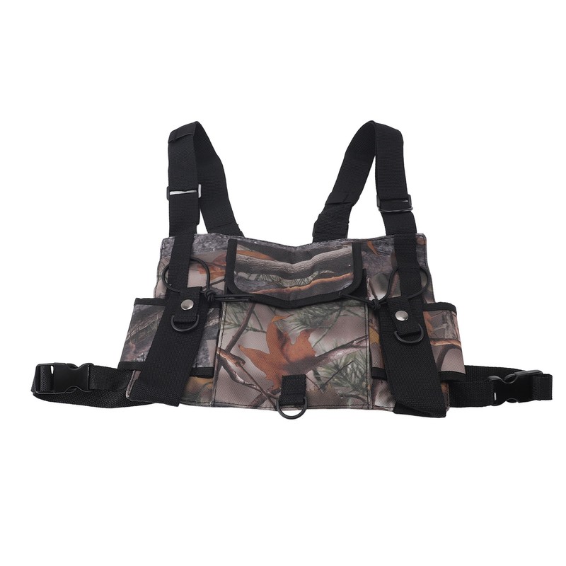 Radio Chest Harness Chest Front Pack Pouch Vest Rig Radio
