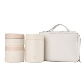 SANTECO Vacuum Insulated Soup Jar Set (Cream)