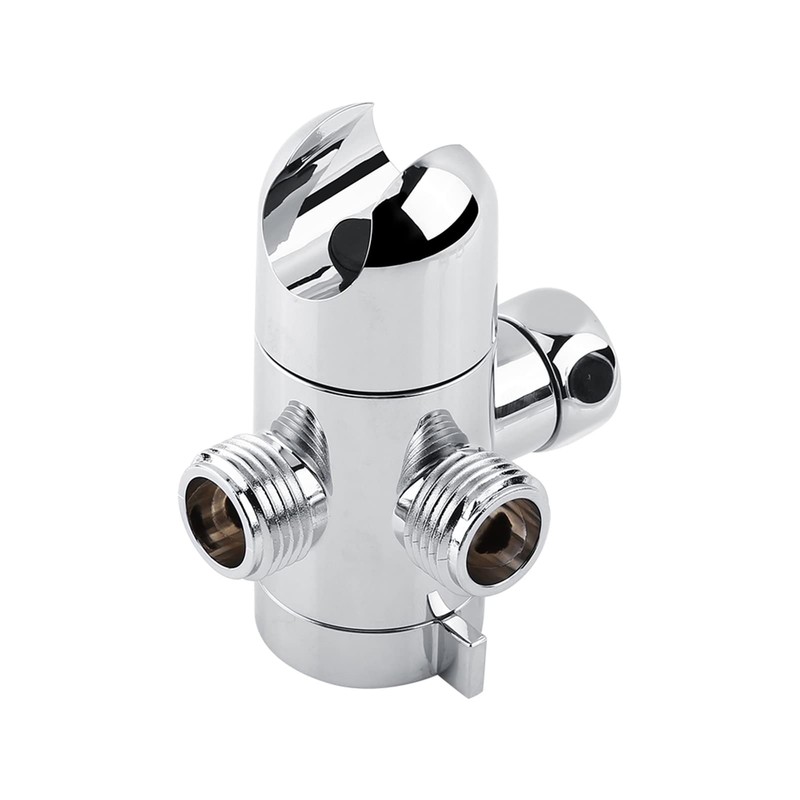 3 Way Shower Head Diverter Adjustable Arm Multi-Layer Chrome Plating