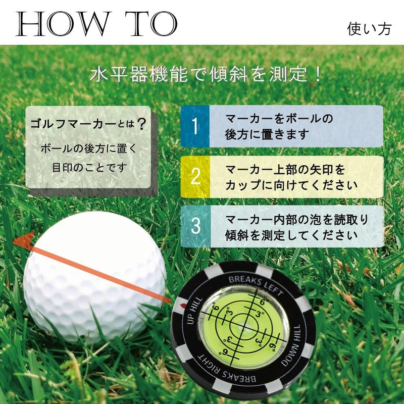 Golf Marker, Level Marker, Ball Marker, Golf Equipment, Magnetic, Magnetic,