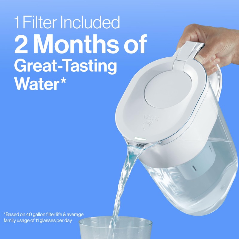 Brita Large Water Filter Pitcher for Tap and Drinking Water