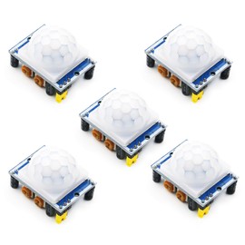 Human Sensor PIR Module Binghe 5 Pieces PIR Motion Sensor Motion Sensor Module Pyroelectric Infrared for Human Infrared Sensor Compatible with Arduino