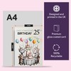 25th Birthday Card for Women Men - Pawsome Party Cats