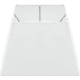 Wogati® Premium Lampshade E14/E27 Cotton | Various Sizes & Colours | Colour: White Trapezium/Size: L | Lampshade Floor Lamp + Lampshade Pendant Lamp + Lampshade for Table Lamp