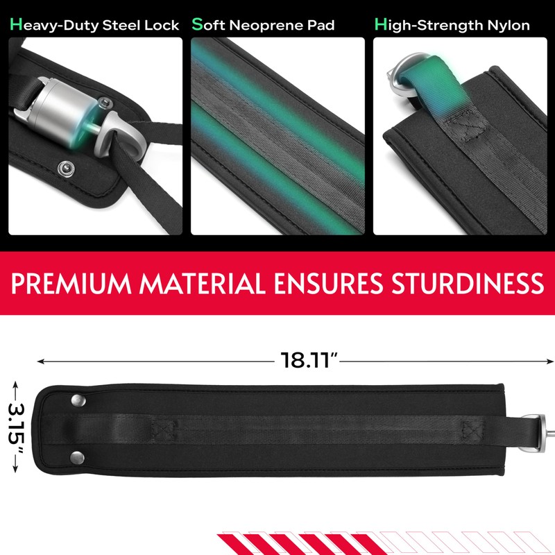 Crostice 2-Pack Extender Belts Compatible with Tonal, Anti-Chafing Straps