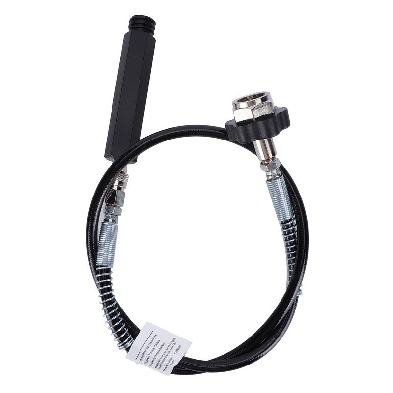 W21.8‑14 CO2 Cylinder Refill Adapter Hose with Spring Tube 36in