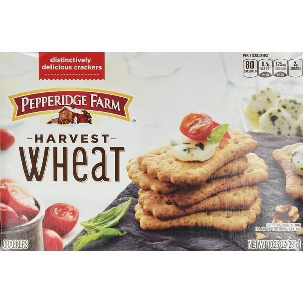 Pepperidge Farm Harvest Wheat Distinctive Crackers 10.25 oz (Pack of 2)