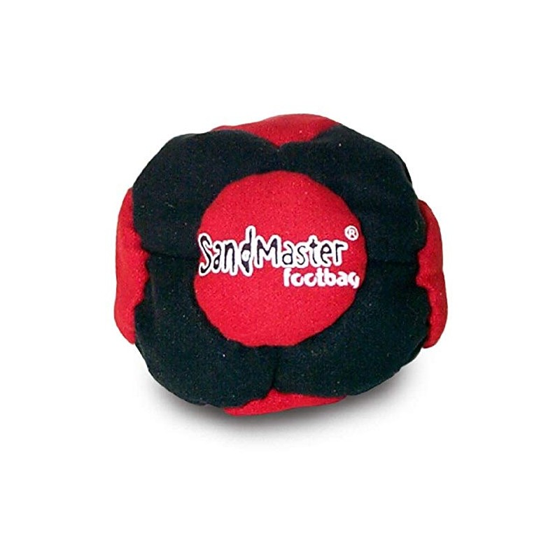 World Footbag SandMaster Hacky Sack Footbag, Red/Black