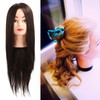 Hairdressing Mannequin Head 63cm Synthetic Fiber Head Styling Middle Part