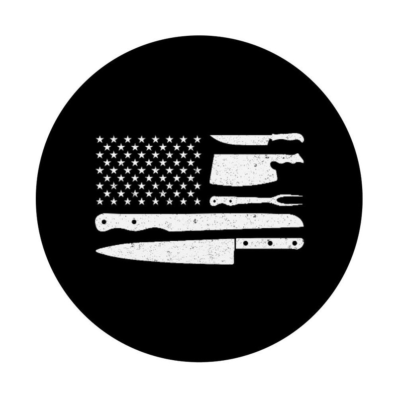 Patriotic Chef American Flag Chef Knife
