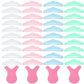 Funngy Wimpernlifting Pads,20 PCS Silikon Dauerwelle Pads Lash Lifting Pads mit 4 PCS Y Form Wimpernbürste Wiederverwendbare DIY Wimpern Lifting Pads für Wimpernlifting zu Hause und Im Salon