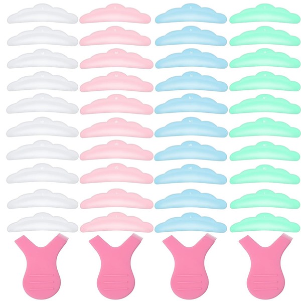Funngy Wimpernlifting Pads,20 PCS Silikon Dauerwelle Pads Lash Lifting Pads