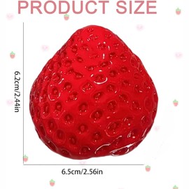 2 Packs Taba squishy, Fufu squishy, Squishy Strawberry, Stress Relief Toys, Soft Sensory Fidget Toys for Adults and Kids, Perfect for Indoor and Outdoor Relaxation (Red+ Pink)