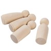 Egurs Holzfiguren 10 Stück 75mm DIY Figuren (5*Männlich +5*Weiblich)