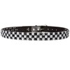 Snap On 1 1/2" White & Black Checkerboard Punk Rock