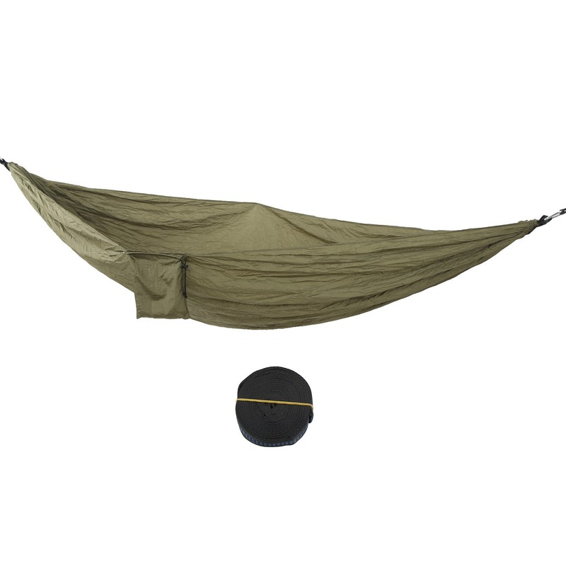 Double Portable Hammock Quick Drying Nylon Camping Hammock with Tree