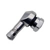 2x Motorcycle Aluminium Angle Valve Silver 11.3 mm Valves Angle