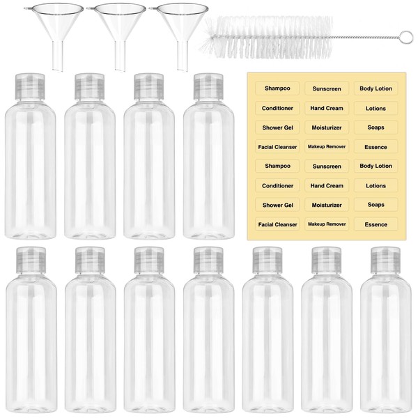 Coicok 11 Stück Reiseflaschen 100 ml, Reisezubehör Nützliches Zubehör mit
