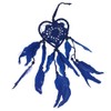 VIE Naturals Heart Shaped Dream Catcher, 9cm, Blue, UK-VN0494-HEART-DREAMCAT-9CM-BU