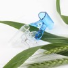 12 Pcs Translucent Plastic Binder Paper Clips Colorful File Clamps
