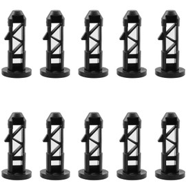 Wheelie Bin Lid Hinge Pin TAODAN 10PCS 65x32mm Black Plastic Wheelie Bin Lid Hinge Pin for 50/120/240L Household and Commercial Wheelie Trash Bins