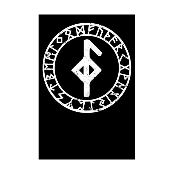 Viking Rune Meaning Good Health: Blank Lined Notebook, Journal or