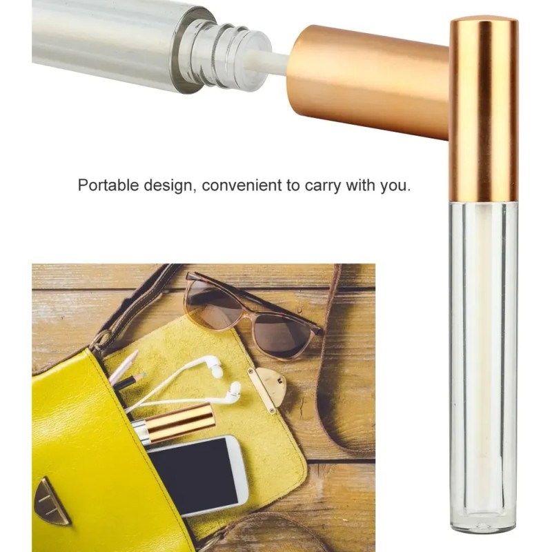 Jykh Empty Lip Gloss Tube, Refillable Balm Container Hgs