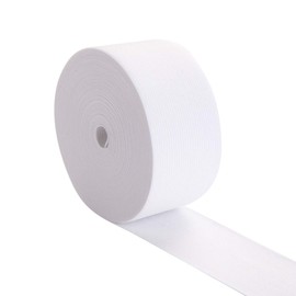 40mm (1-1/2 inch) Wide Flat Elastic Bands Waistband Tape White Sewing Bands Webbing Garment Sewing Accessories for Dressmaking/Sewing/DIY Crafts -15 Yards