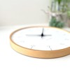 KATOMOKU plywood clock 7 natural sweep (continuous second hand movement)