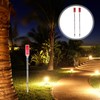 Uonlytech 2Pcs Solar Warning Landscape Lighting Solar Driveway Markers Solar