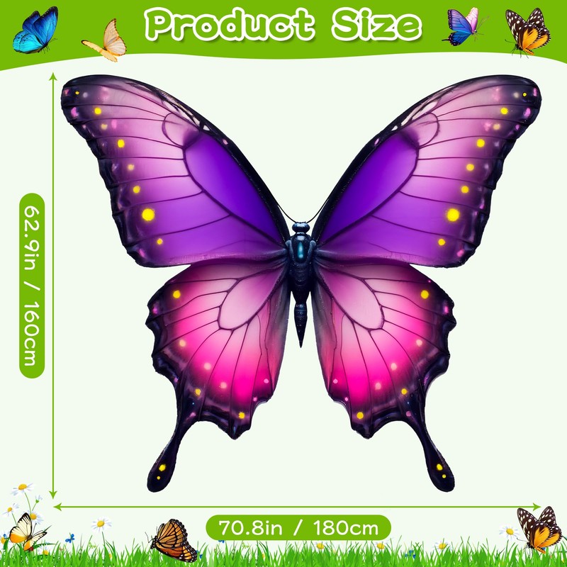 CHEPULA Halloween Large Monarch Butterfly Large Butterfly Wings Decoration Photograph