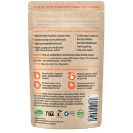 Vitamin C – Together Health – Natural Citrus Fruits – Gentle & Easily Absorbed – Includes Naturally Occurring Bioflavonoids – Vegan Friendly – Made in The UK – 30 Vegecaps