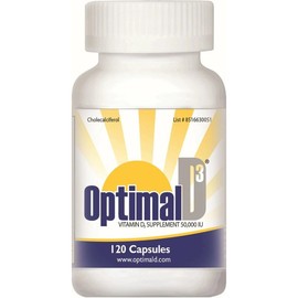 Optimal D3 – Vitamin D3 50,000 IU – 120 Capsules – Supports Bone, Immune & Overall Health – High-Potency Supplement