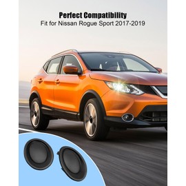Vaticas Front Fog Light Covers Fit for Nissan Rogue Sport 2017-2019 Replace NI1039155 622566MA5A NI1038155 622576MA5A Driver and Passenger Side Bumper Fog Light Lamp Covers 2 PCS